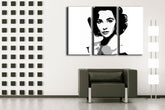 Ručne maľovaný POP Art obraz Elizabhet Taylor | rôzne rozmery